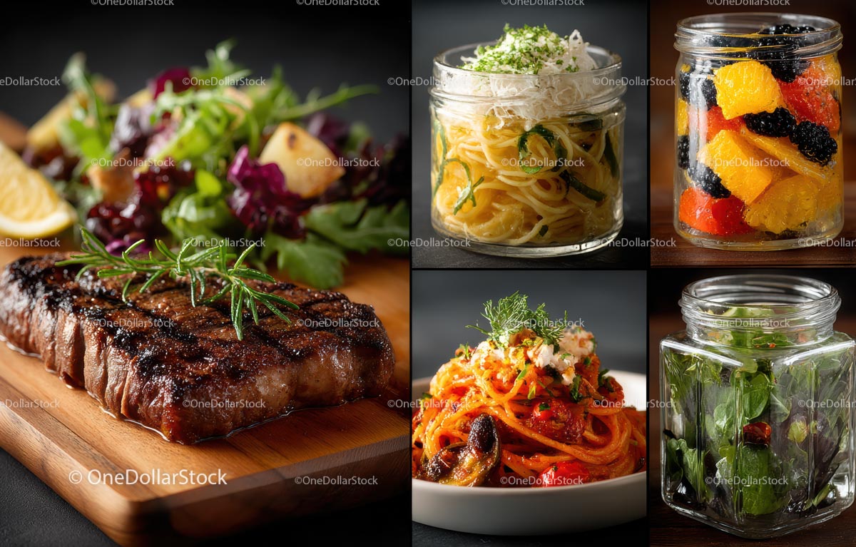 Gourmet Meals Featuring Steak and Fresh Pasta Dishes