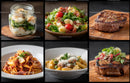 Gourmet Cuisine Selection with Steak and Pasta Delights