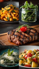 Delectable Assortment of Italian Cuisine with Fresh Ingredients