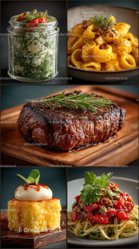Exquisite Gourmet Dishes with Fresh Ingredients