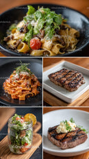 Italian Gourmet Dishes with Fresh Ingredients