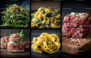 Gourmet Selection of Pasta, Steak, and Fresh Salads