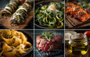 Gourmet Italian Cuisine with Pasta and Fresh Ingredients