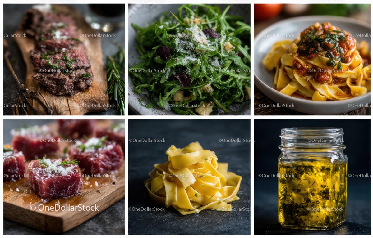 Gourmet Italian Dishes with Fresh Ingredients