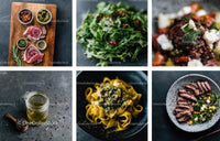 Gourmet Dishes with Fresh Ingredients and Culinary Art