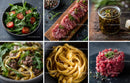 Gourmet Selection of Fresh Ingredients and Dishes
