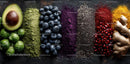 Vibrant Array of Superfoods on Rustic Background