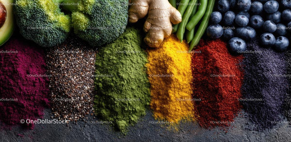 Żywa kolekcja superfoods i przypraw