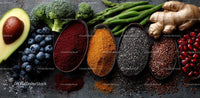 Healthy and Colorful Array of Fresh Superfoods