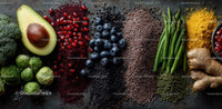 Vibrant Medley of Fruits, Vegetables, and Seeds