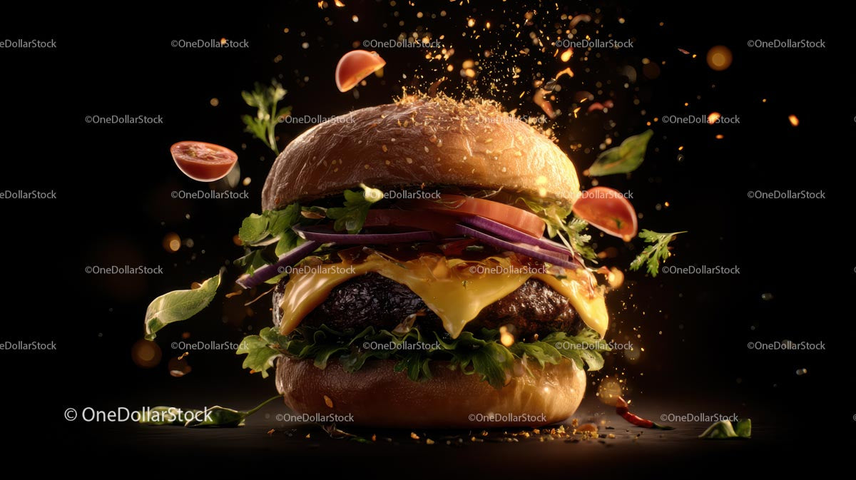 Wykwintny Cheeseburger z Latającymi Składnikami