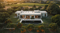 Modern Luxury Home with Pool in Lush Countryside
