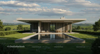 Modern Architectural House with Scenic Countryside View