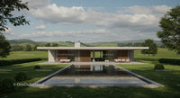 Modern Minimalist Villa with Scenic Countryside View