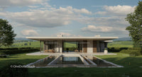 Modern Architectural House with Scenic Countryside View