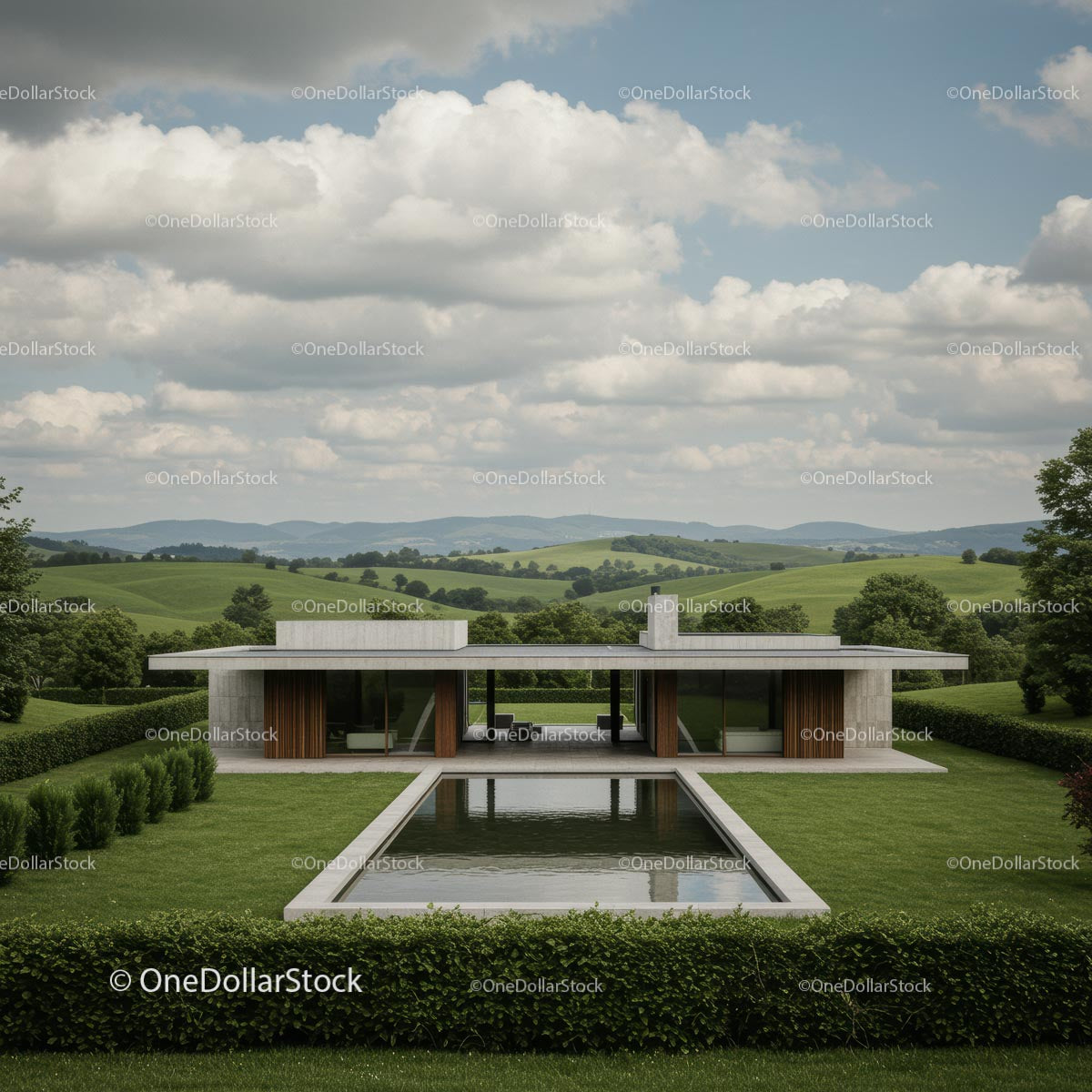 Modern Countryside Retreat with Infinity Pool