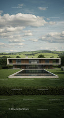 Modern Countryside House with Pool and Scenic View