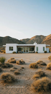 Modern Desert House with Mountain Views