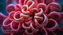 Vibrant Pink Dahlia Petals in Close-Up Macro View