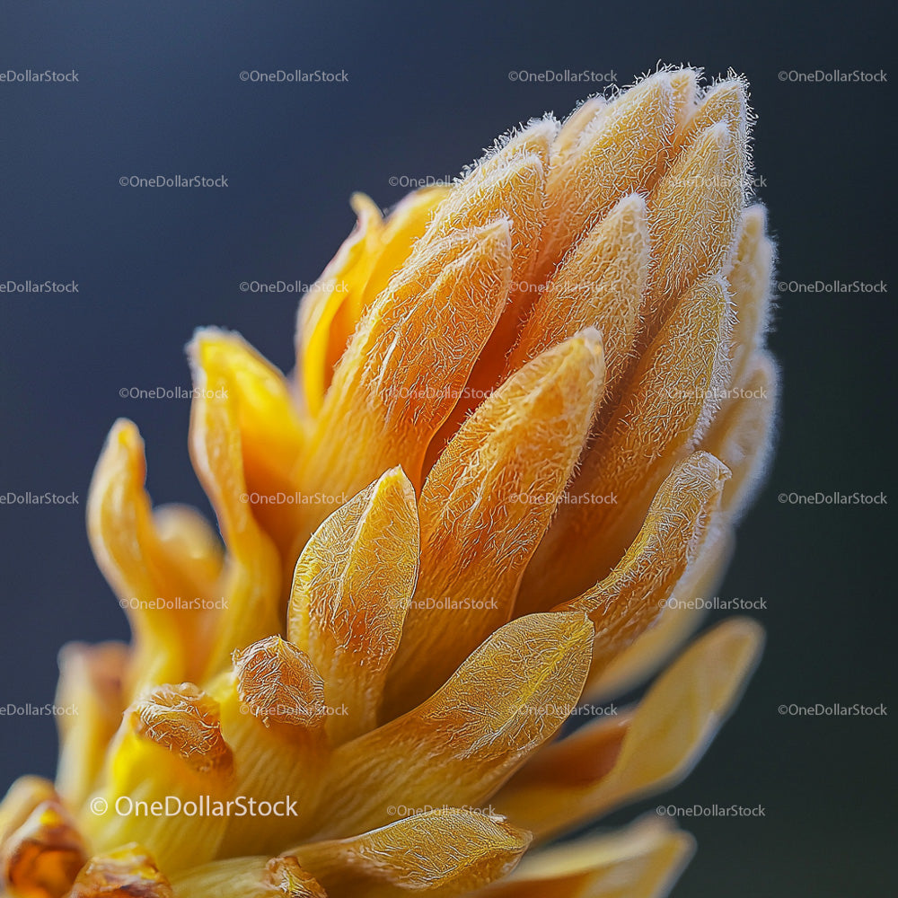 Macro Close-Up of Vibrant Orange Flower Showing Petal Details