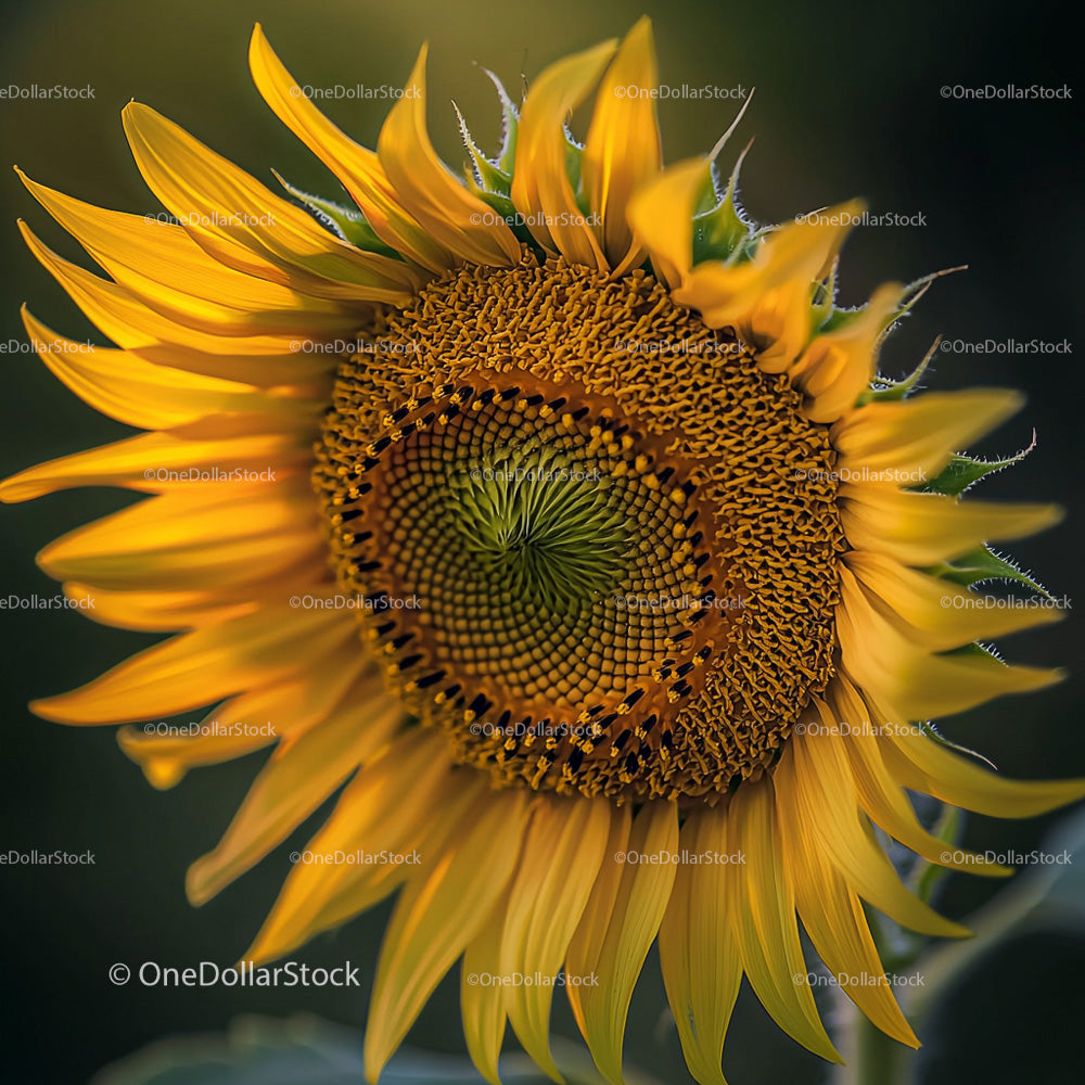 Vibrant Sunflower Blooming in Warm Summer Light