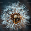 Macro Shot of Dandelion Seeds Against Soft Background