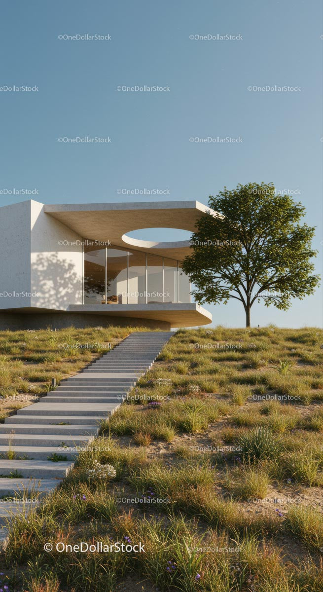 Modern Desert Home with Glass Facade and Open Interiors