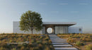 Modern Minimalist House with Open Landscape