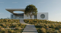 Modern Desert Home with Glass Facade and Open Interiors