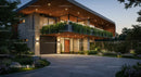 Modern Luxury House with Lush Greenery and Elegant Design
