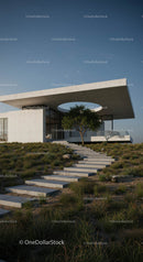 Modern Minimalist House with Unique Geometric Design
