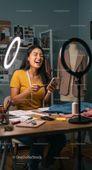 Smiling Fashion Designer in Creative Home Office