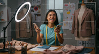 Joyful Fashion Designer Working in Creative Studio