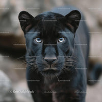 Majestic Black Panther with Piercing Gaze