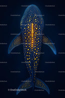 Majestic Whale Shark in Deep Blue Ocean