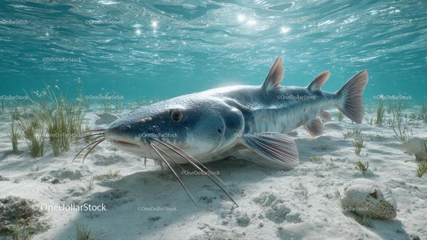River Catfish in Tranquil Underwater Habitat