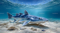 Serene Underwater World with Graceful Catfish