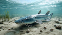 Catfish Resting on a Sandy Riverbed