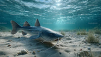 Catfish Swimming in Clear Underwater River Habitat