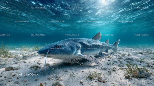 Catfish Gliding Across a Sandy Seabed