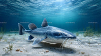 Catfish Gliding Gracefully on Ocean Floor