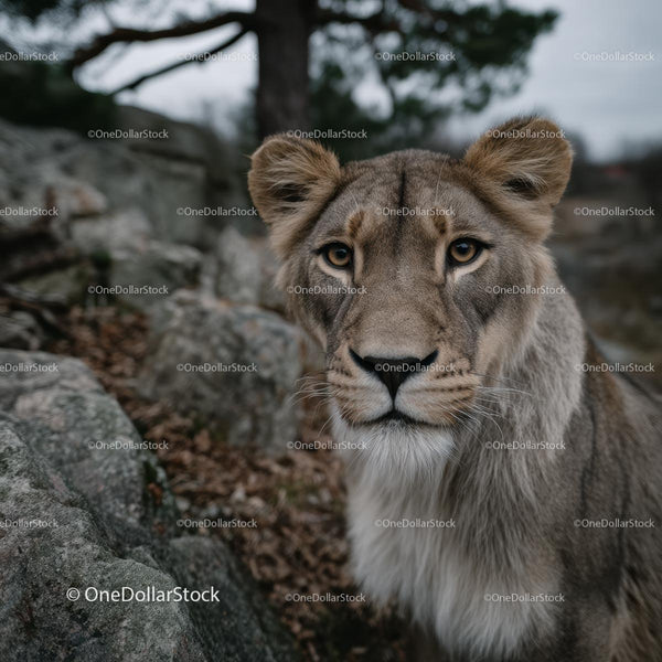 Majestic Lion in Its Natural Habitat