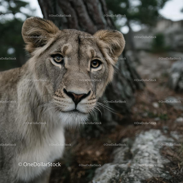 Majestic Lioness in Her Natural Habitat
