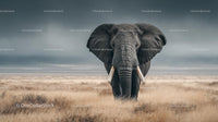 Majestic Elephant on the African Savanna