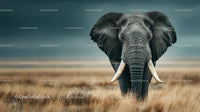 Majestic African Elephant on the Savanna