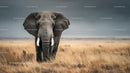Majestic African Elephant on the Open Savannah