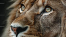 Majestic Lion Close-Up with Intense Gaze