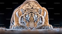 Majestic Siberian Tiger in a Hunting Stance