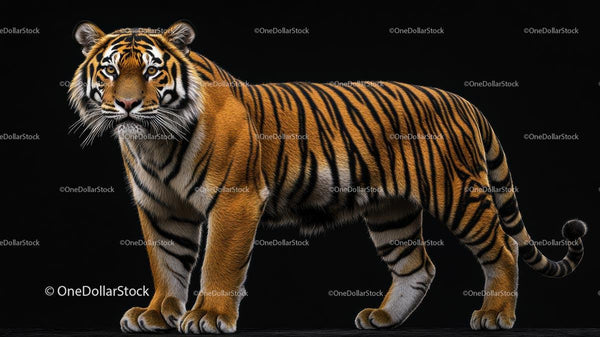 Majestic Bengal Tiger with Striking Stripes