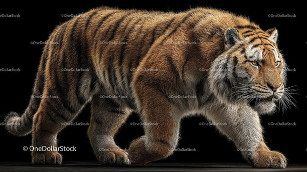 Majestic Tiger in Elegant Stance